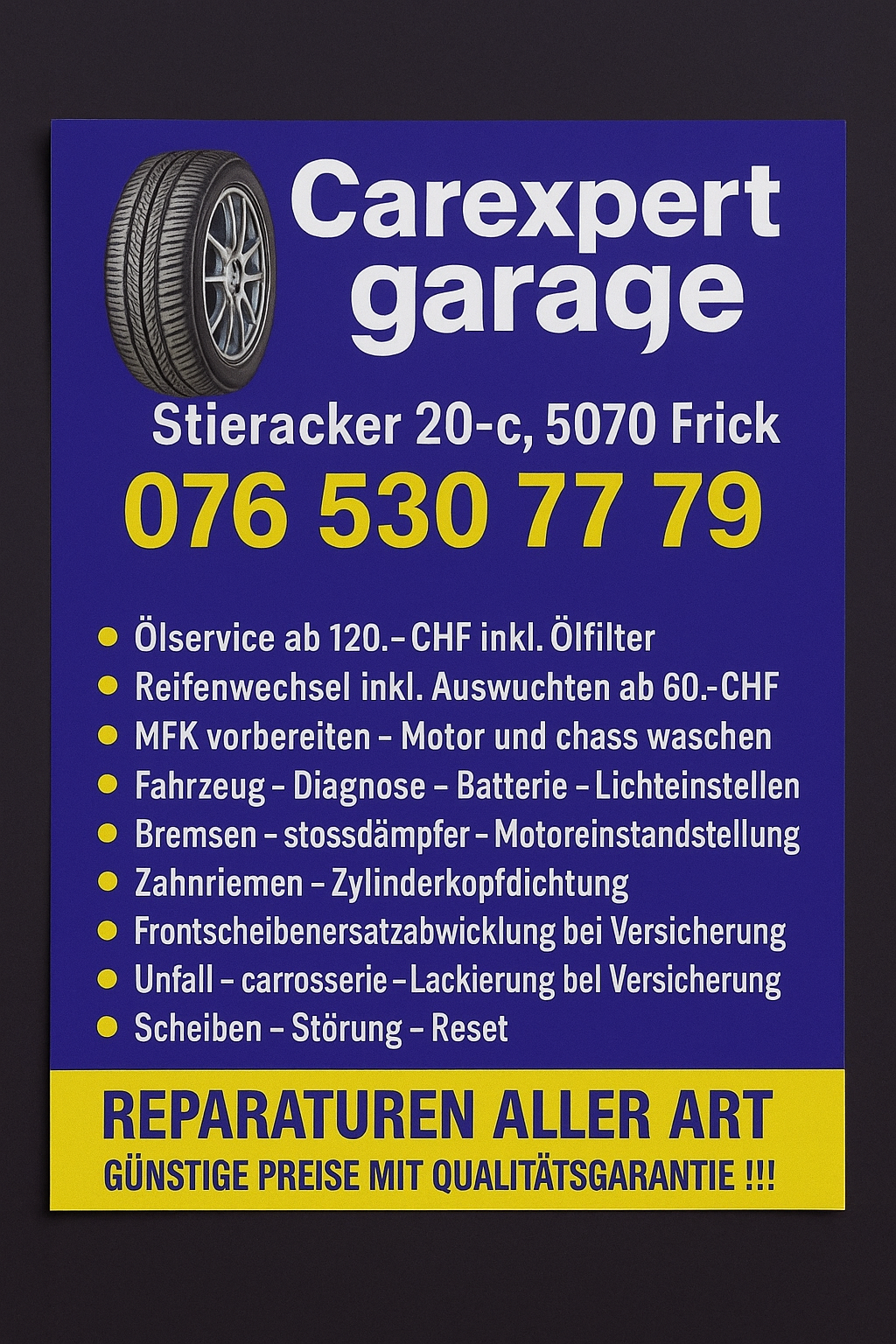Carexpert Garage Poster